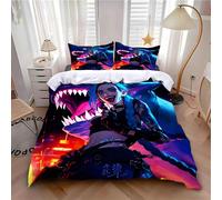 Parure De Lit 3d Avec Housse De Couette Et Imprime Arcane Jinx, Jeu Wild Rift, Cadeau Idéal Pour Jeunes Filles Et Garcon S