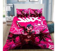 Parure De Lit 3d Avec Housse De Couette Et Imprime Arcane Jinx, Jeu Wild Rift, Cadeau Idéal Pour Jeunes Filles Et Garcon S