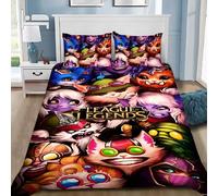 Parure De Lit 3d Avec Housse De Couette Et Imprime Arcane Jinx, Jeu Wild Rift, Cadeau Idéal Pour Jeunes Filles Et Garcon S