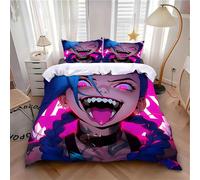 Parure De Lit 3d Avec Housse De Couette Et Imprime Arcane Jinx, Jeu Wild Rift, Cadeau Idéal Pour Jeunes Filles Et Garcon S