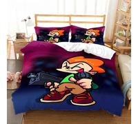 Parure De Lit 3d Friday Night Funkin Pour Lit Simple, Double, Queen Et King Size, Housse De Couette Pour Chambre D'enfant