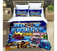 Parure De Lit 3d Game B-Blox Fruits, Ensemble De Literie Exquis, Housse De Couette, Ensemble De Literie, Cadeau D'anniversaire De Luxe
