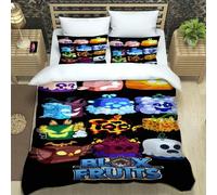 Parure De Lit 3d Game B-Blox Fruits, Ensemble De Literie Exquis, Housse De Couette, Ensemble De Literie, Cadeau D'anniversaire De Luxe