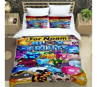 Parure De Lit 3d Game B-Blox Fruits, Ensemble De Literie Exquis, Housse De Couette, Ensemble De Literie, Cadeau D'anniversaire De Luxe