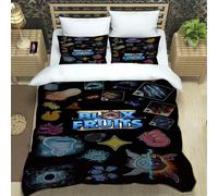 Parure De Lit 3d Game B-Blox Fruits, Ensemble De Literie Exquis, Housse De Couette, Ensemble De Literie, Cadeau D'anniversaire De Luxe