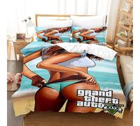 Parure De Lit 3d Gta Pour Enfants, Imprimée Grand Theft Auto, Housse De Couette Avec Taies D'oreiller, Housse De Couette Pour Enfants (Simple)