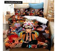 Parure De Lit 3d Imprimee Motif Anime Blue Exorcist, Housse De Couette, Taie D'oreiller, Une Pièce
