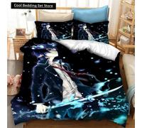 Parure De Lit 3d Imprimee Motif Anime Blue Exorcist, Housse De Couette, Taie D'oreiller, Une Pièce
