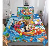 Parure De Lit 3d Mickey Mouse Et Donald Duck Pour Enfants, Housse De Couette Pour Garçons Et Filles, Housse De Couette, Housse De Couette, Housse De Lit, Fermeture Éclair, Microfib