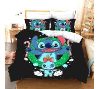 Parure De Lit 3d Stitch Pour Enfant, Housse De Couette, 3 Pieces, Taille King