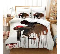 Parure De Lit 3d The Film Hellboy Pour Chambre De Garçon, Housse De Couette Imprimee En 3d, Pour Lit Simple, Double, Queen Et King Size