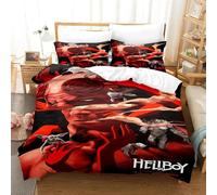 Parure De Lit 3d The Film Hellboy Pour Chambre De Garçon, Housse De Couette Imprimee En 3d, Pour Lit Simple, Double, Queen Et King Size