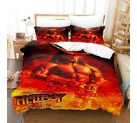 Parure De Lit 3d The Film Hellboy Pour Chambre De Garçon, Housse De Couette Imprimee En 3d, Pour Lit Simple, Double, Queen Et King Size