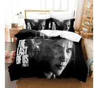 Parure De Lit 3d The Last Of Us Avec Housse De Couette Et Taie D'oreiller Pour Lit Double, Queen Et King Size