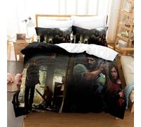 Parure De Lit 3d The Last Of Us Avec Housse De Couette Et Taie D'oreiller Pour Lit Double, Queen Et King Size