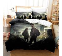 Parure De Lit 3d The Last Of Us Avec Housse De Couette Et Taie D'oreiller Pour Lit Double, Queen Et King Size