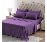 Parure de lit 4 pi ces Sleep Zone Nanotex ultra douce et rafra chissante pour lit king size - Drap-housse et taie d'oreiller faciles d'entretien