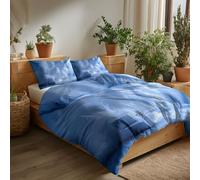 Parure de Lit 90 x 190 cm Attrape-Rêves Simple0 Housse de Couette en Microfibre Ultra Douce avec taie d'oreiller, Parure de lit en Microfibre avec Fermeture éclair, Bleu Clair