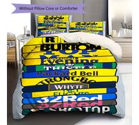 Parure De Lit À Motif Leeds United Football Club, Housse De Couette Et Taie D'oreiller, Douce, Decoration De Chambre À Coucher, Literie, Cadeaux De Noël, D'halloween, D'anniversair