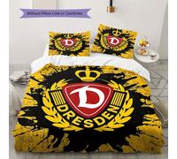 Parure De Lit À Motif Sg Dynamo Dresden, Housse De Couette Et Taie D'oreiller, Decoration De Chambre À Coucher Douce Et Personnalisée, Literie De Noël, Halloween, Cadeaux De Noël,
