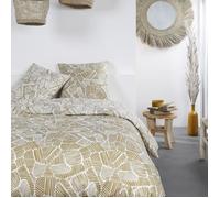 Parure de lit à zip - TODAY - Mawira - Jaune - Autres motifs - Naturelle