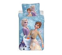 Parure de lit - AC-DÉCO - La Reine des Neiges 3 - 140 x 200 cm - Coton 100% - Lavable à 40°