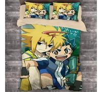 Parure De Lit Anime Beyblade Burst, Housse De Couette Pour Chambre À Coucher, Housse De Couette Simple, Double, King Size, Textile De Maison, 2/3 Pieces
