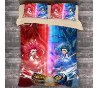 Parure De Lit Anime Beyblade Burst, Housse De Couette Pour Chambre À Coucher, Housse De Couette Simple, Double, King Size, Textile De Maison, 2/3 Pieces
