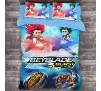 Parure De Lit Anime Beyblade Burst, Housse De Couette Pour Chambre À Coucher, Housse De Couette Simple, Double, King Size, Textile De Maison, 2/3 Pieces