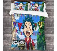 Parure De Lit Anime Beyblade Burst, Housse De Couette Pour Chambre À Coucher, Housse De Couette Simple, Double, King Size, Textile De Maison, 2/3 Pieces