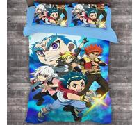 Parure De Lit Anime Beyblade Burst, Housse De Couette Pour Chambre À Coucher, Housse De Couette Simple, Double, King Size, Textile De Maison, 2/3 Pieces