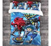 Parure De Lit Anime Beyblade Burst, Housse De Couette Pour Chambre À Coucher, Housse De Couette Simple, Double, King Size, Textile De Maison, 2/3 Pieces