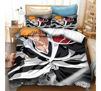 Parure De Lit Anime Bleach Thousand-Year Blood War, Housse De Couette, Taie D'oreiller, Pour Chambre D'enfant, Double, King Size, Garçons Et Filles