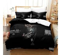 Parure De Lit Anuel Aa Real Hasta La Pour Lit Simple, Double, Queen, King Size, Pour Chambre D'enfant, Housse De Couette, Impression 3d, 2025