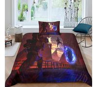 Parure De Lit Apex Game Pour Enfants, Housse De Couette Et Taies D'oreiller Faciles D'entretien, Motif Dessin Anime, Simple, 2 Pieces, Housse De Couette Et Taie D'oreiller Assortie
