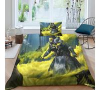 Parure De Lit Apex Game Pour Filles Et Garçons, Ensemble De 3 Pieces Avec Housse De Couette Décorative Et 2 Taies D'oreiller, Motif Dessin Anime