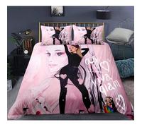 Parure de lit - Ariana Grande - Motif impression en 3D - Taille 140x200cm - Couleur principale rose