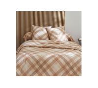 Tradilinge - Parure de lit au Style automnal Flanelle/Coton Rose Boudoir 260x240 cm