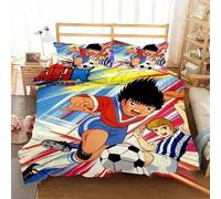 Parure De Lit Avec Housse De Couette Et Imprime Captain Tsubasa, Motif Football 3d, Pour Jeunes Enfants, Filles Et Garcon S, Cadeau Idéal