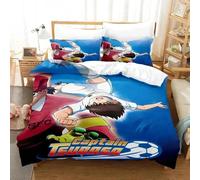 Parure De Lit Avec Housse De Couette Et Imprime Captain Tsubasa, Motif Football 3d, Pour Jeunes Enfants, Filles Et Garcon S, Cadeau Idéal