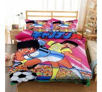 Parure De Lit Avec Housse De Couette Et Imprime Captain Tsubasa, Motif Football 3d, Pour Jeunes Enfants, Filles Et Garcon S, Cadeau Idéal