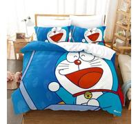 Parure De Lit Avec Housse De Couette Et Imprime Chat 3d Doraemon, Motif Exquis, Pour Jeunes Enfants, Filles Et Garcon S, Cadeau