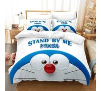 Parure De Lit Avec Housse De Couette Et Imprime Chat 3d Doraemon, Motif Exquis, Pour Jeunes Enfants, Filles Et Garcon S, Cadeau