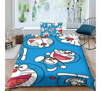 Parure De Lit Avec Housse De Couette Et Imprime Chat 3d Doraemon, Motif Exquis, Pour Jeunes Enfants, Filles Et Garcon S, Cadeau