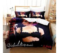 Parure De Lit Avec Housse De Couette Et Imprime Numérique 3d Mylene Farmer, Motif Anime, Cadeau Idéal Pour Jeunes Enfants Et Filles