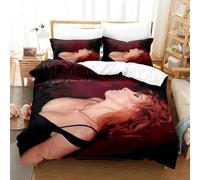 Parure De Lit Avec Housse De Couette Et Imprime Numérique 3d Mylene Farmer, Motif Anime, Cadeau Idéal Pour Jeunes Enfants Et Filles