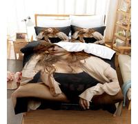 Parure De Lit Avec Housse De Couette Et Imprime Numérique 3d Mylene Farmer, Motif Anime, Cadeau Idéal Pour Jeunes Enfants Et Filles