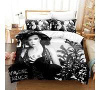 Parure De Lit Avec Housse De Couette Et Imprime Numérique 3d Mylene Farmer, Motif Anime, Cadeau Idéal Pour Jeunes Enfants Et Filles