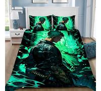Parure De Lit Avec Housse De Couette Et Imprime Numérique 3d Pirate D. Luffy, Cadeau Idéal Pour Fille Et Garcon