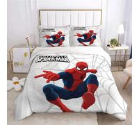Parure De Lit Avec Housse De Couette Et Imprime Numérique Marvel Spiderman 3d, Cadeau Idéal Pour Fille Et Garcon